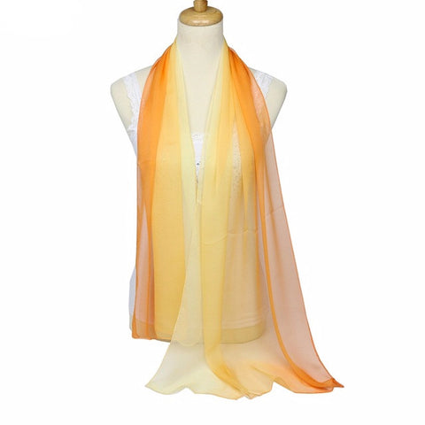 Blend Ombre Oblong Georgette Scarf