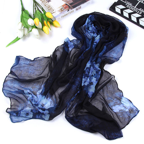 Fashion Flower Printing Scarf