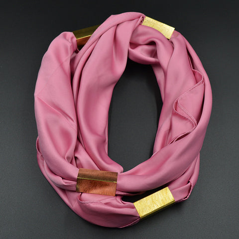 Silk Necklace Long Scarf