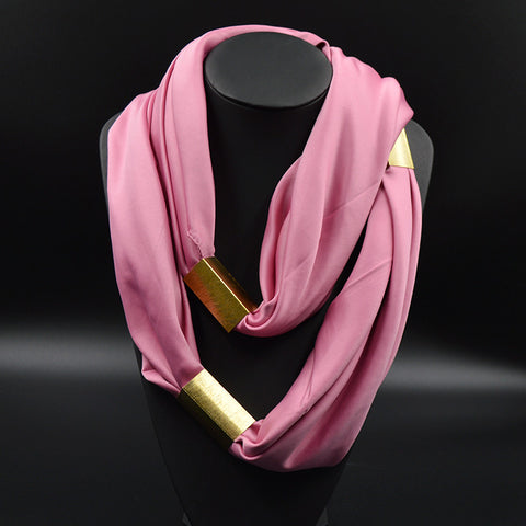 Silk Necklace Long Scarf