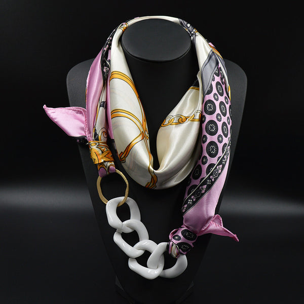 Acrylic Pendant Multilayer Scarves
