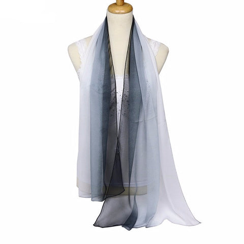 Blend Ombre Oblong Georgette Scarf