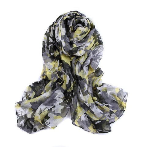 Fashion Flower Printing Scarf