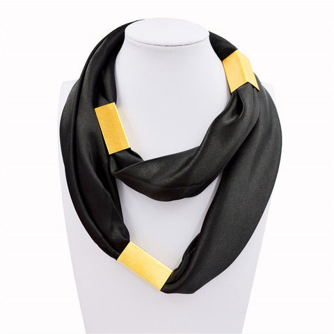Silk Necklace Long Scarf