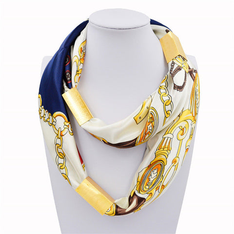 Silk Necklace Long Scarf