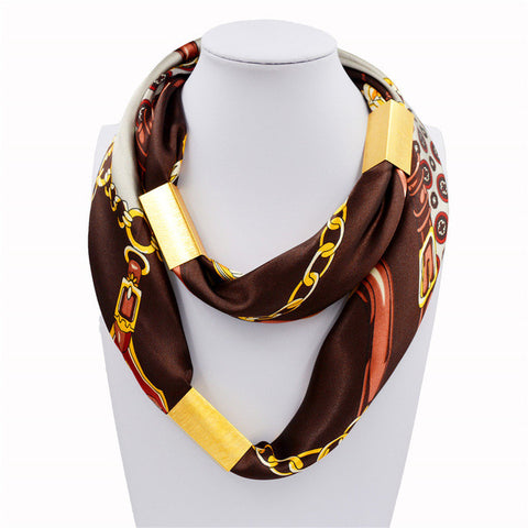 Silk Necklace Long Scarf