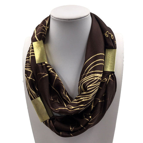 Silk Necklace Long Scarf