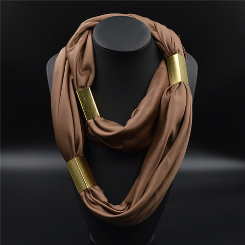 Silk Necklace Long Scarf