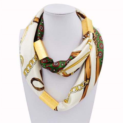 Silk Necklace Long Scarf