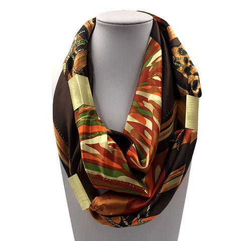 Silk Necklace Long Scarf