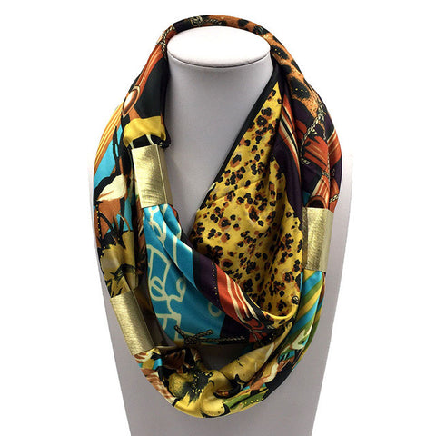 Silk Necklace Long Scarf