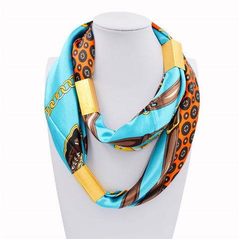 Silk Necklace Long Scarf