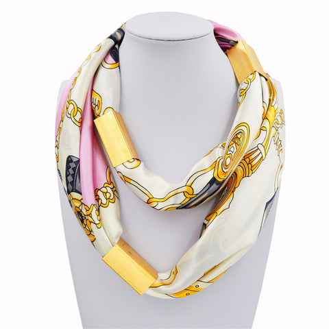 Silk Necklace Long Scarf