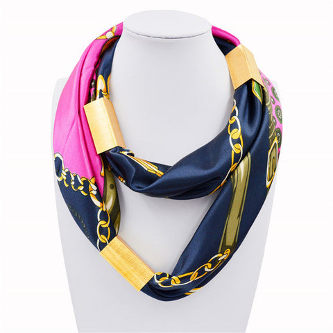 Silk Necklace Long Scarf