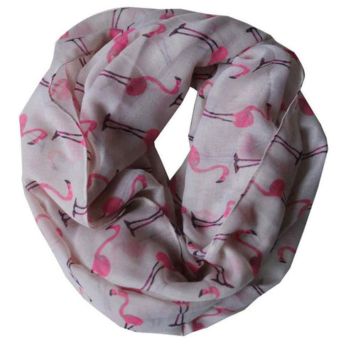 Birds Print Infinity Scarves