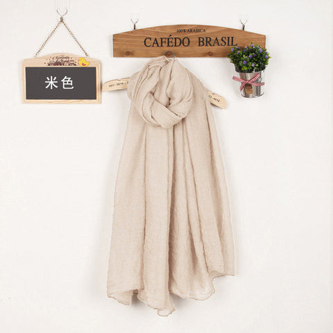 Shawls And Scarves Linen Cotton Scarf