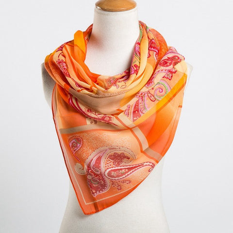 Women's chiffon cashew scarves