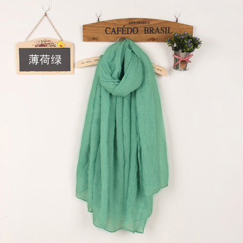 Shawls And Scarves Linen Cotton Scarf