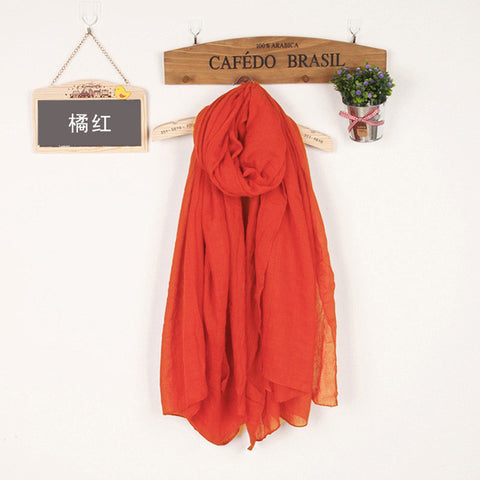 Shawls And Scarves Linen Cotton Scarf