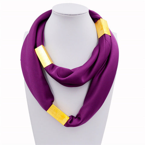 Silk Necklace Long Scarf