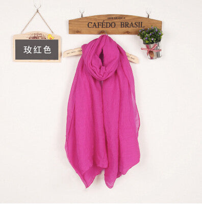 Shawls And Scarves Linen Cotton Scarf