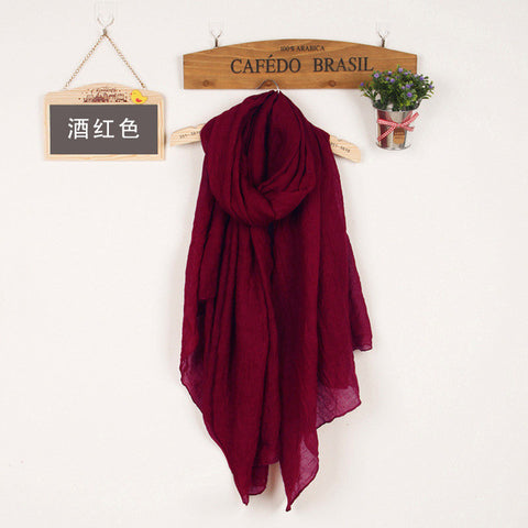 Shawls And Scarves Linen Cotton Scarf